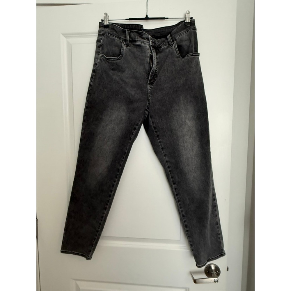 Universal Standard Womens Size 14 High Rise Skinny Jeans Gray Faded US20093